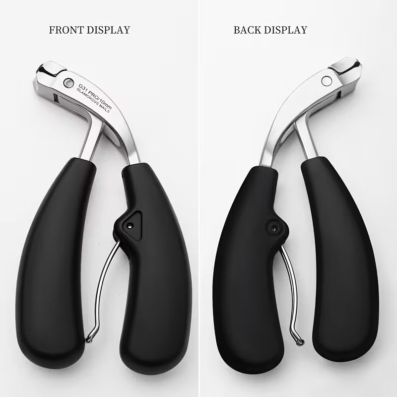 1pc G31 Premium Nail Clippers, Modern Design with Stainless Steel Blade, Concave Edge & Wide Opening for Thick Nails