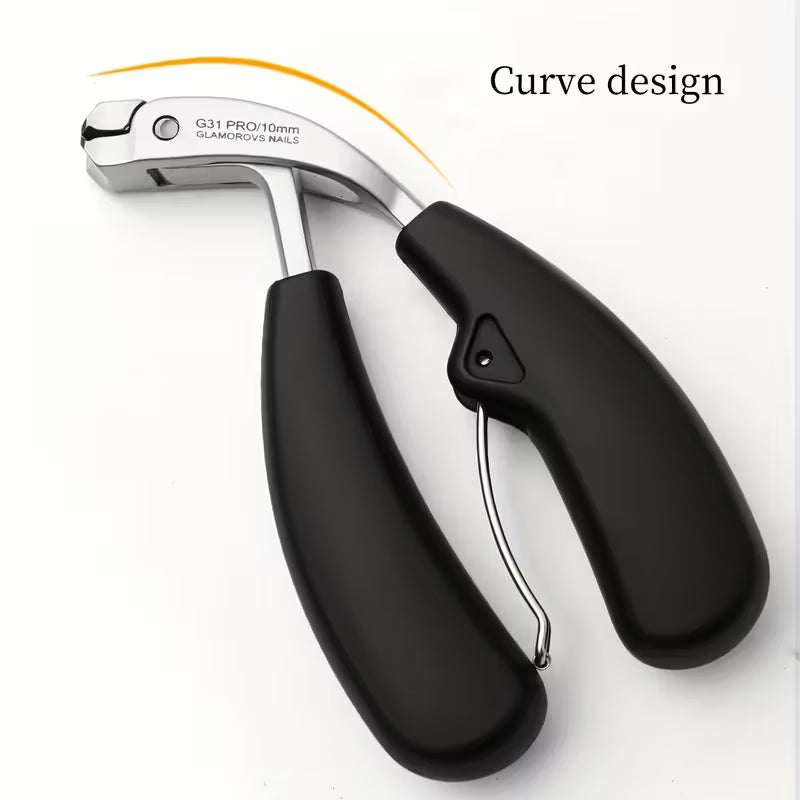 1pc G31 Premium Nail Clippers, Modern Design with Stainless Steel Blade, Concave Edge & Wide Opening for Thick Nails